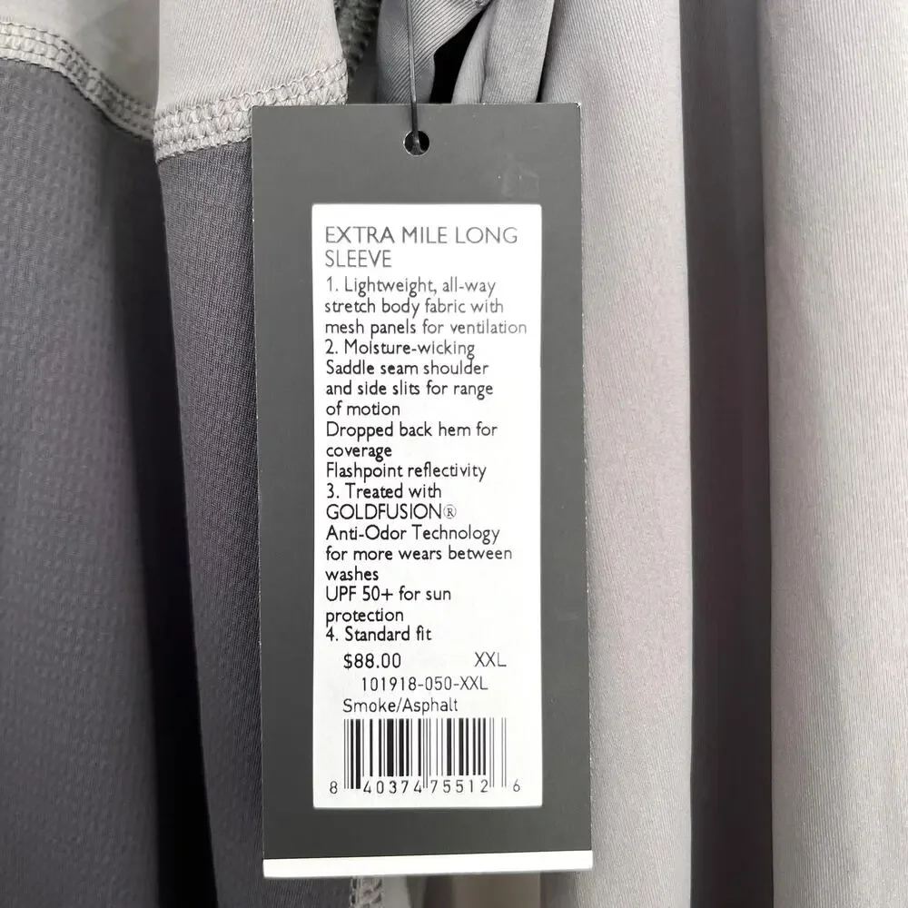 Rhone Extra Mile Long Sleeve with upf 50 XXL